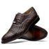 Marco Di Milano John Men's Shoes Exotic Caiman Crocodile / Woven Leather Dress Oxfords