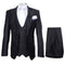 Rossi Man MAX RM1712 Slim Fit 3-Piece Suit – Stylish Black Formalwear for Men