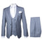 Rossi Man MAX RM1726 Slim Fit 3-Piece Suit – Elegant Grey Pinstripe Formal Suit for Men