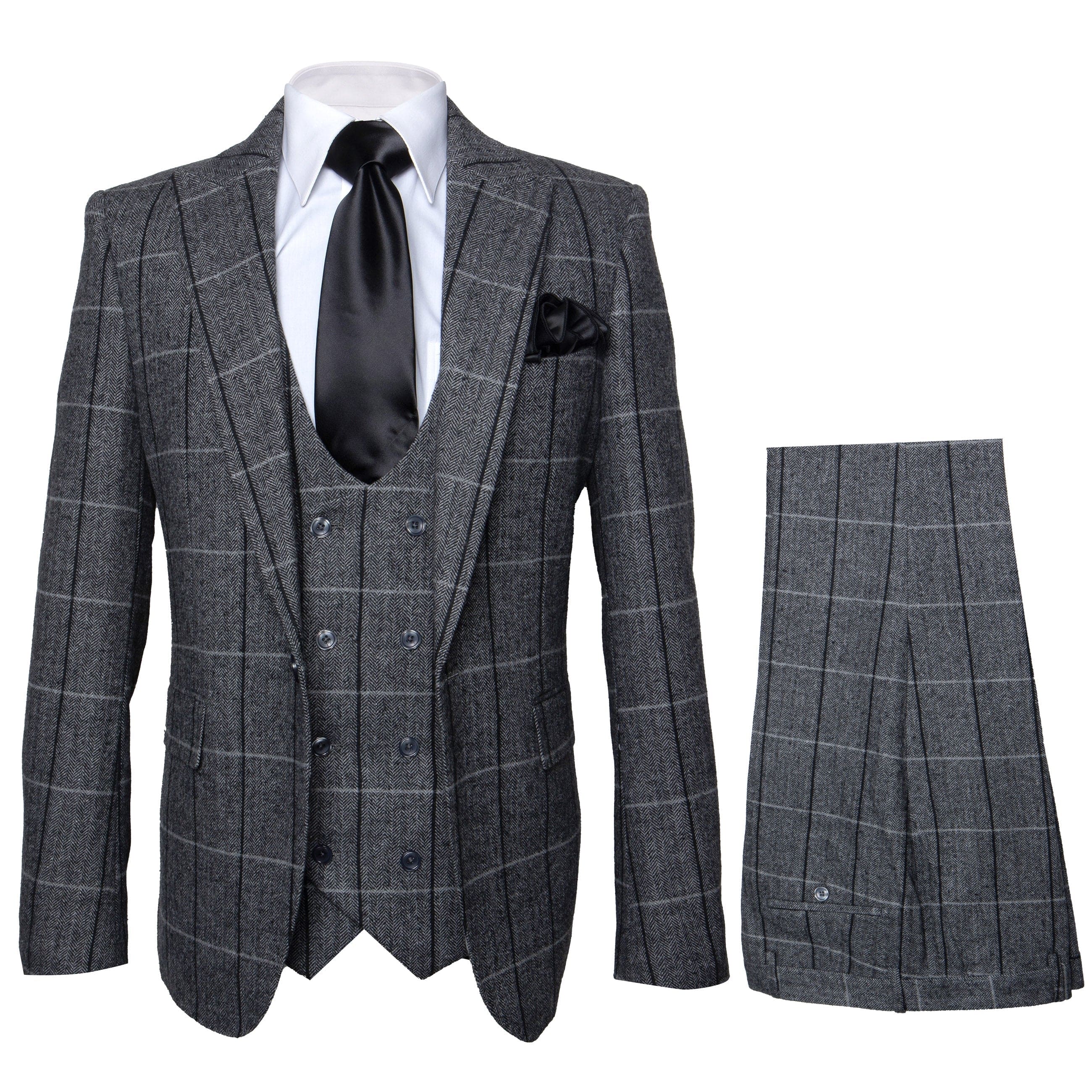 Rossi Man RM1742 – Max Collection Stylish Slim Fit Men’s Suit in Brown