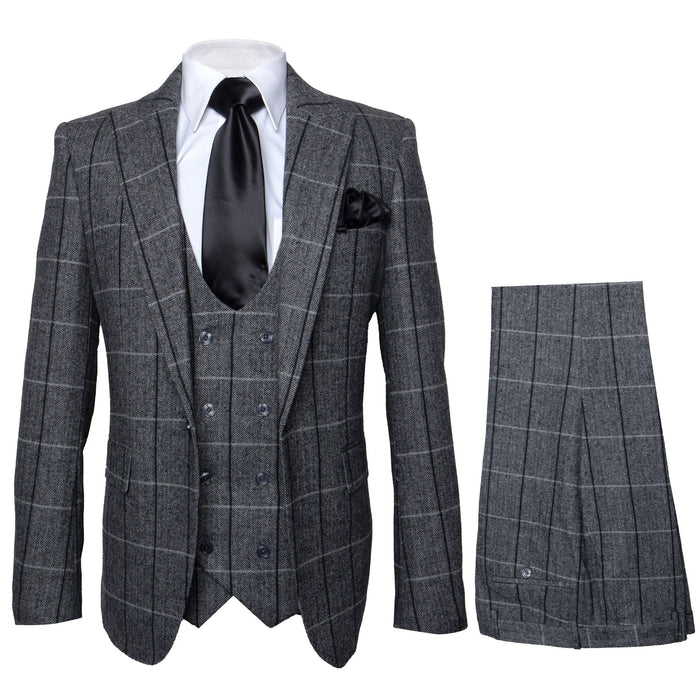Rossi Man RM1742 - Max Collection Stylish Slim Fit Mens Suit in Brown