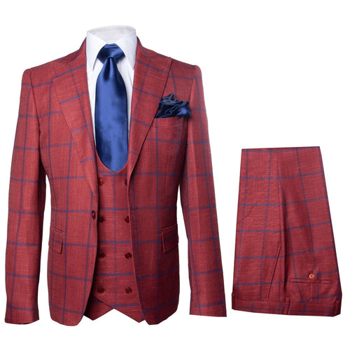 Rossi Man Max RM1842 â€“ Slim Fit 3-Piece Formal Suit for Men
