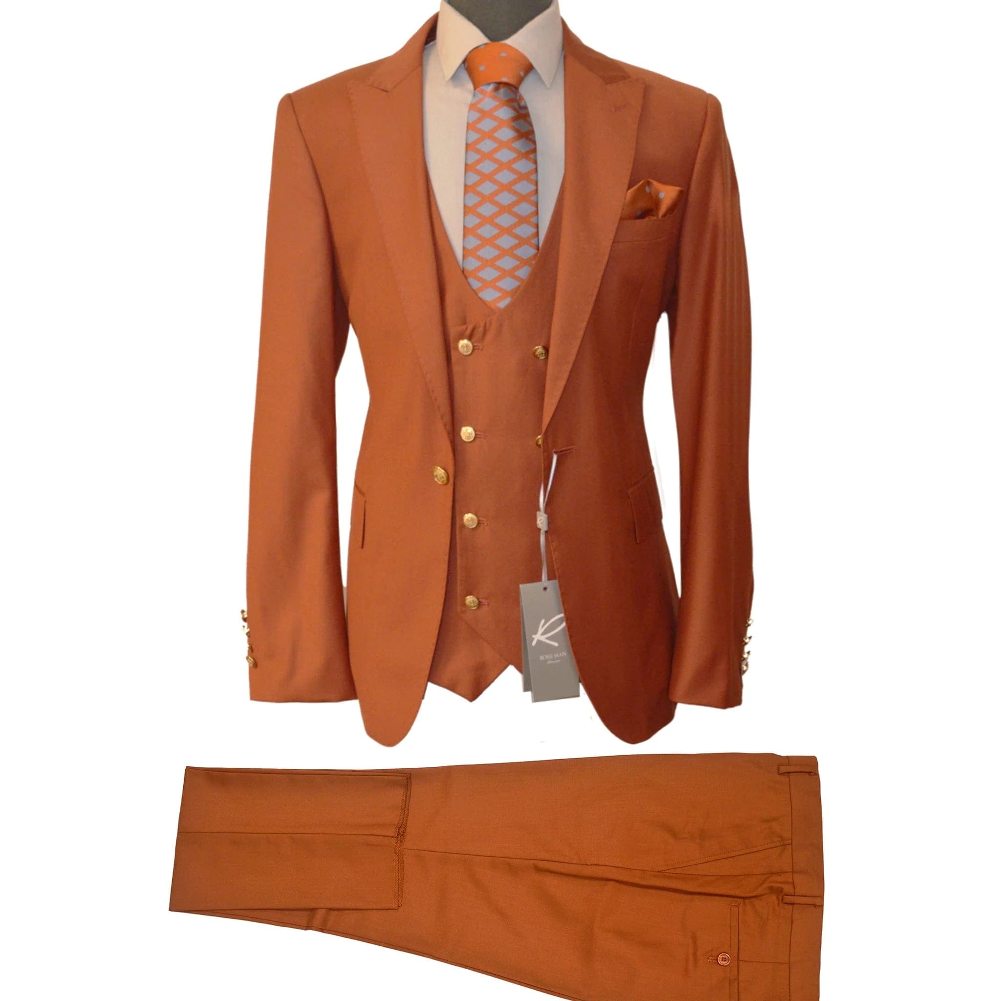 Rossiman Suits For Sale -  Mens Designer Suit - Fashion Suits - Fancy Peach Suits Peach Prom 2025 Suits Peach Prom 2025 Suits