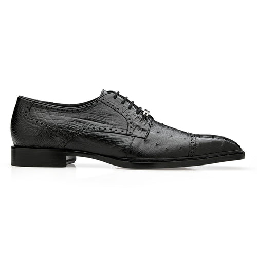 Belvedere Martino Black Genuine Alligator Luxury Shoe