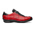 Marco Di Milano Saulo Men's Shoes Black & Red Exotic Ostich / Alligator Casual Sneakers