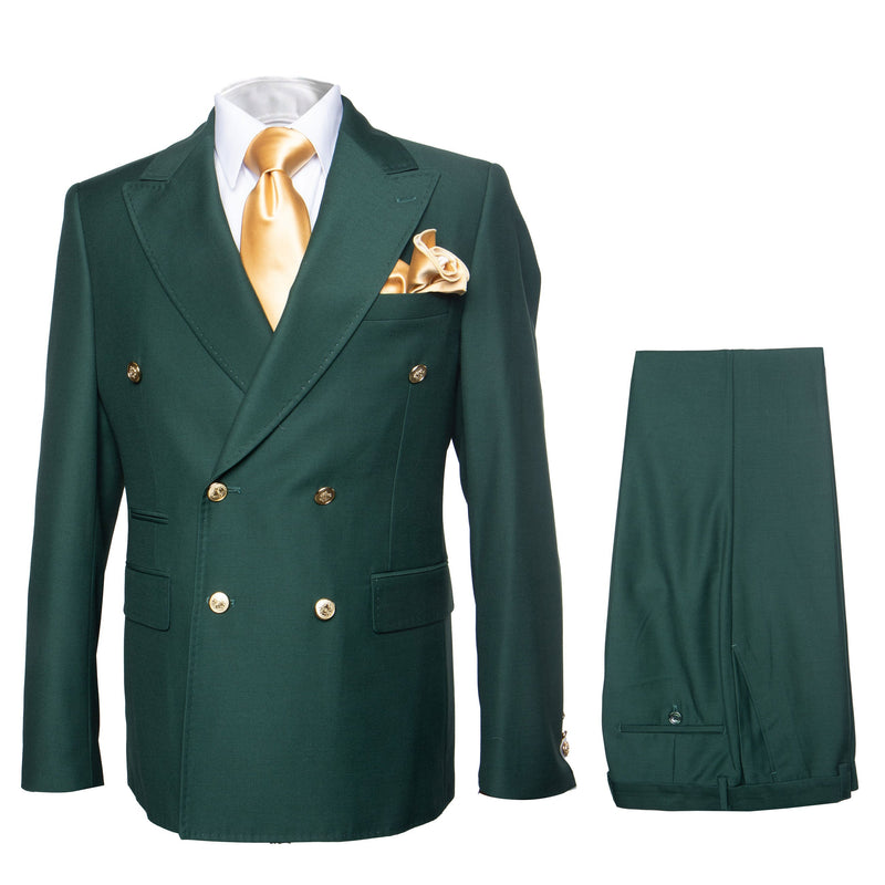 Rossi Man RM119 Milano Collection Slim Fit Mens Suit in Bold Green