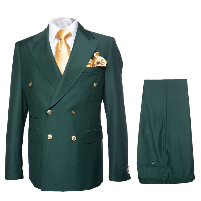Rossi Man RM119 Milano Collection Slim Fit Mens Suit in Bold Green