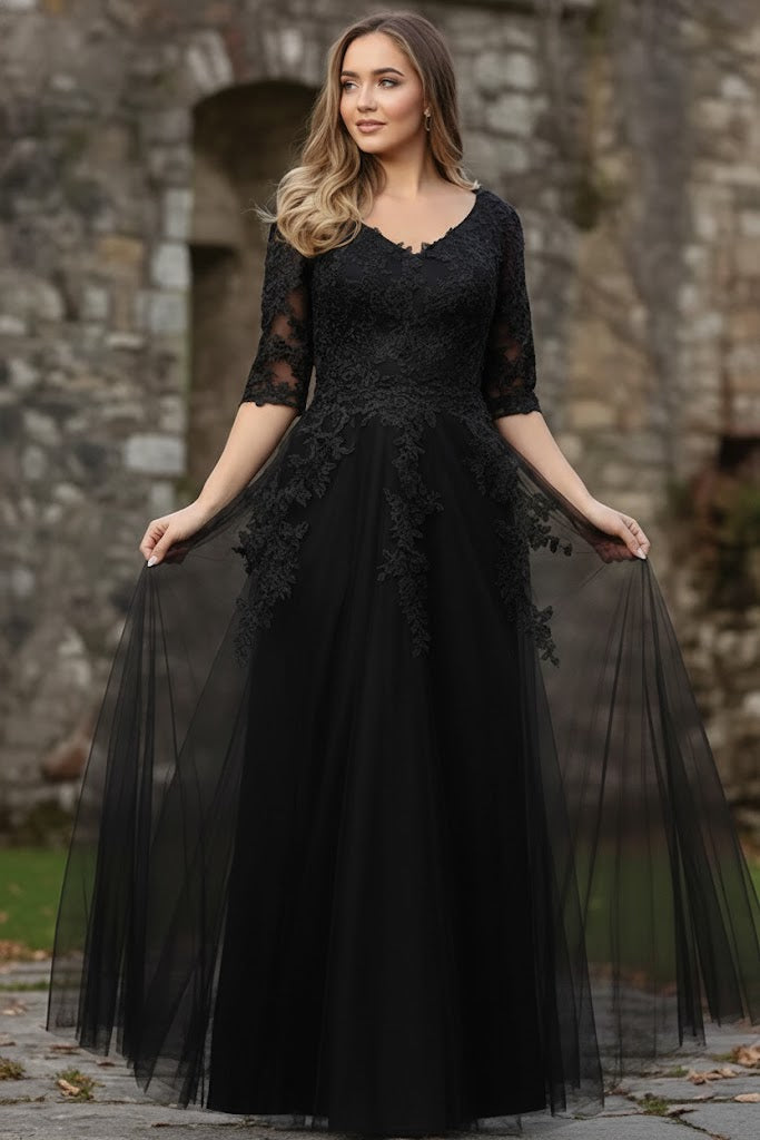 May Queen MQ1859 Short Sleeve Mother Of The Bride Plus Size Gown-New Collection