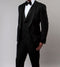 Black Slim Fit Tuxedo 3 Piece with Satin Shawl Collar Vest