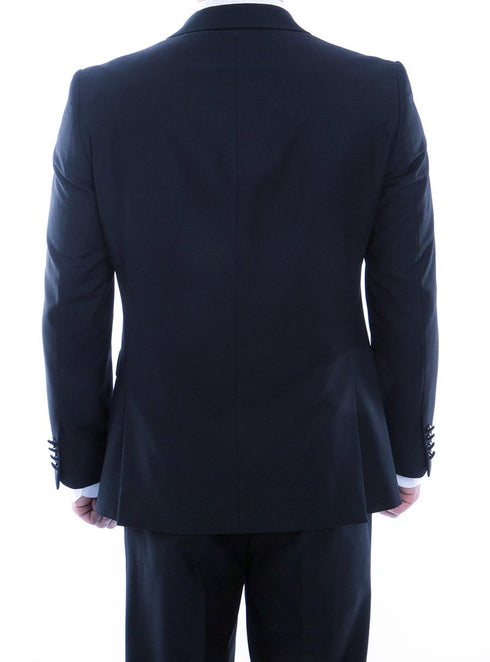 (38R, 46R, 48R) Slim fit Double Breasted Navy Tuxedo