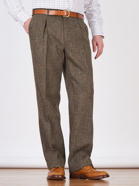 Bracken Brown Winter - Fall Fabric Tweed Pants