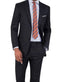 Men's Black Stripe ~ Pinstripe 2 Button Front Closure Suit - AlbertoNardoniStore