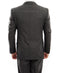 Arezzo Collection - 100% Wool Suit Modern Fit Italian Style 2 Piece in Dark Gray