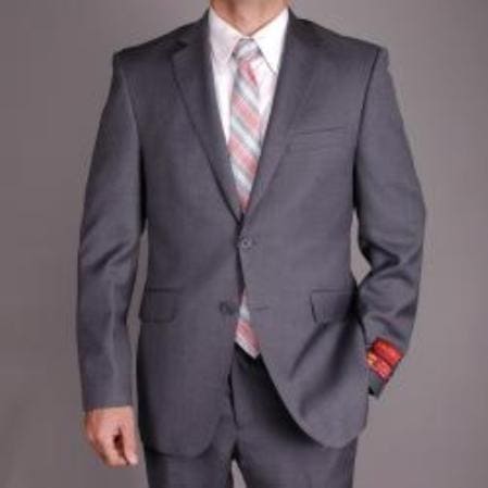 Gray Slim Fit Suit - AlbertoNardoniStore