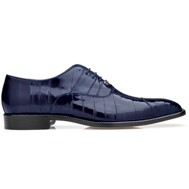 Belvedere Mare - Navy Alligator Luxury Oxford