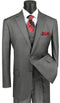 Mens Grey Pinstripe Suit Matching Vest and Pants - Gray Pinstripe Suit