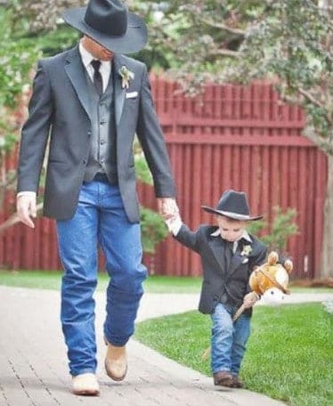 Matching Father and Son Black Western Tuxedo Blazer With Black Vest Included ( Mens and Boys Sizes)