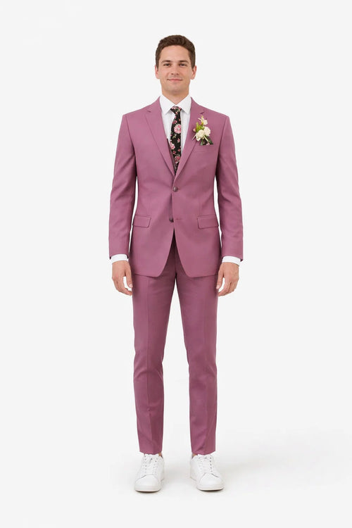 Mauve Groom Suit - Mauve Wedding Suit
