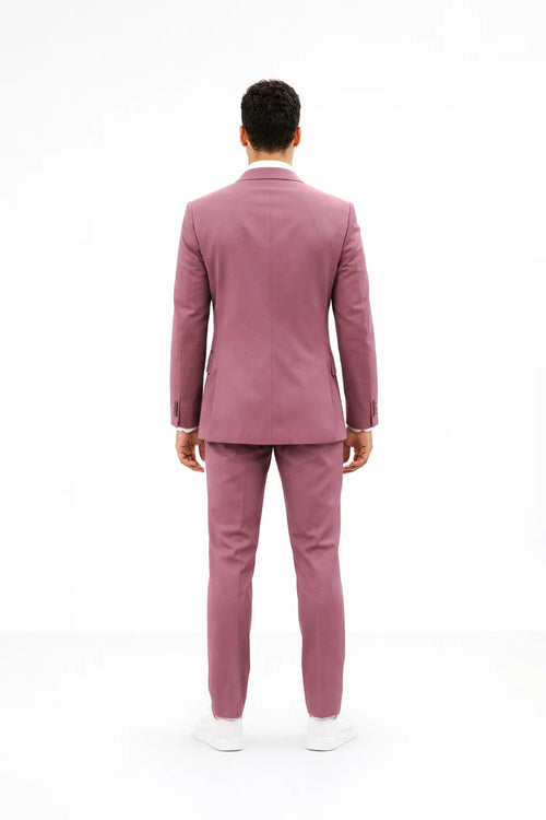 Mauve Groom Suit - Mauve Wedding Suit