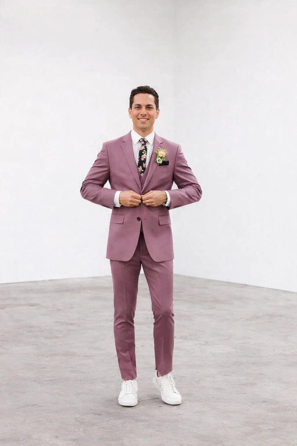 Mauve Groom Suit - Mauve Wedding Suit
