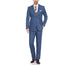 Renoir Clothing - Renoir Suit - Renoir Fashion - Performance 2-button Classic Fit Medium Blue Melange Check Renoir Suit