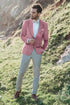 Velvet Blazer - Mens Blazer - Dinner Jacket "Venice" Dusty Rose Velvet Dinner Jacket - Separates