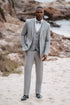 Western Suit - Trajes Para Hombres - Cowboy Formal Attire - Trajes De Novio - Light Gray