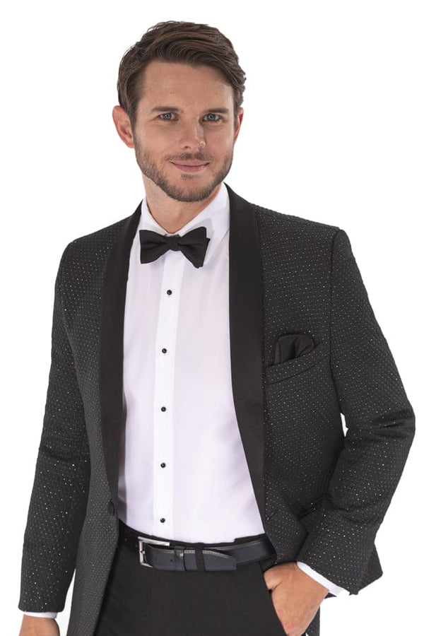 Western Suit - Trajes Para Hombres - Cowboy Formal Attire - Trajes De Novio - Shawl Lapel Black