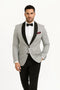 Men Groomsmens Grey Groom Suits Grey