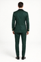 Men’s Green and Gold Double-Breasted Wedding Tuxedo with Velvet Lapel