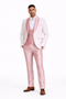 Mens White Pink Paisley Tuxedo