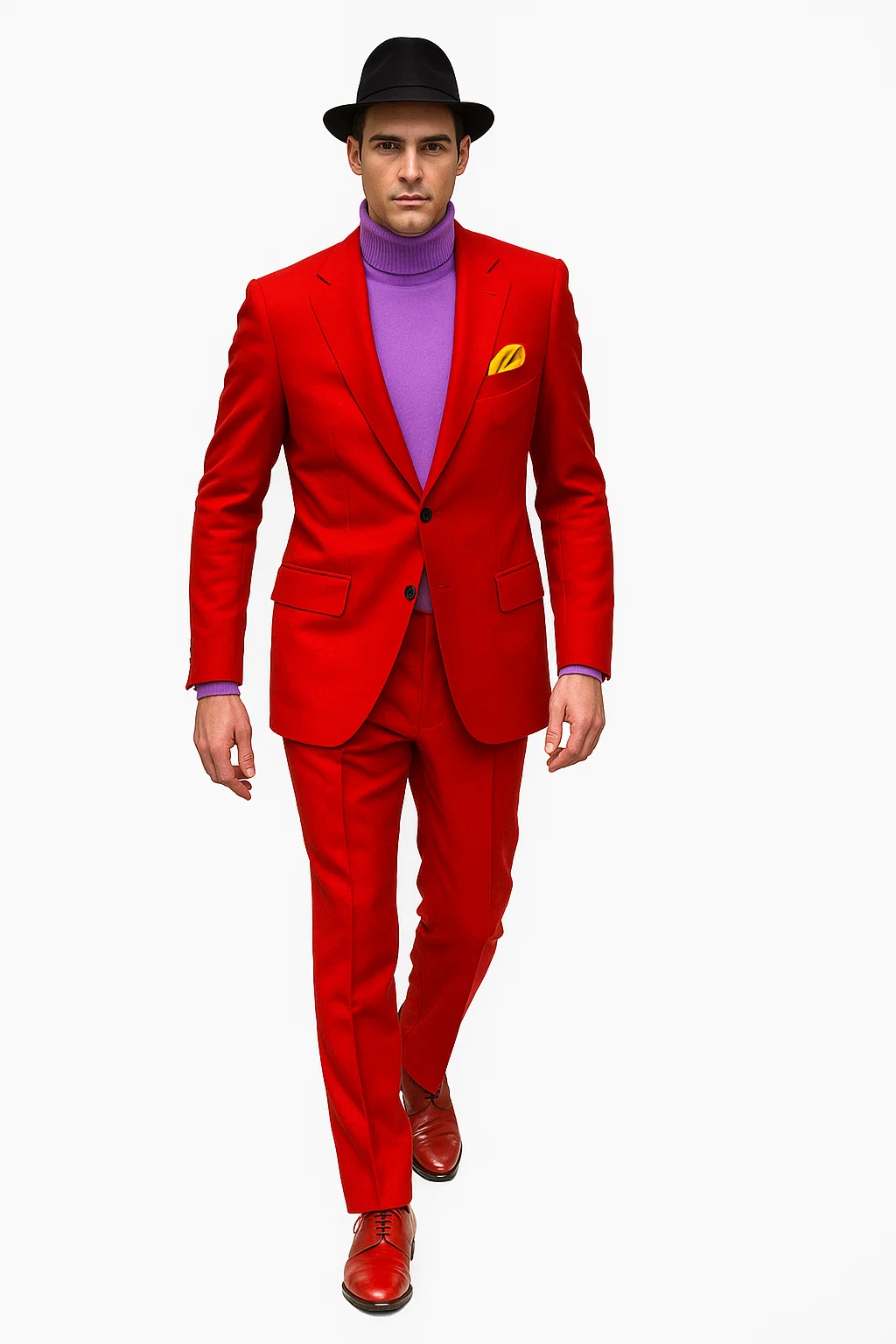 Discounted Jacket and Pants 2 Button Cheap Priced Business Suits Clearance Sale Hot Mens Red Suit