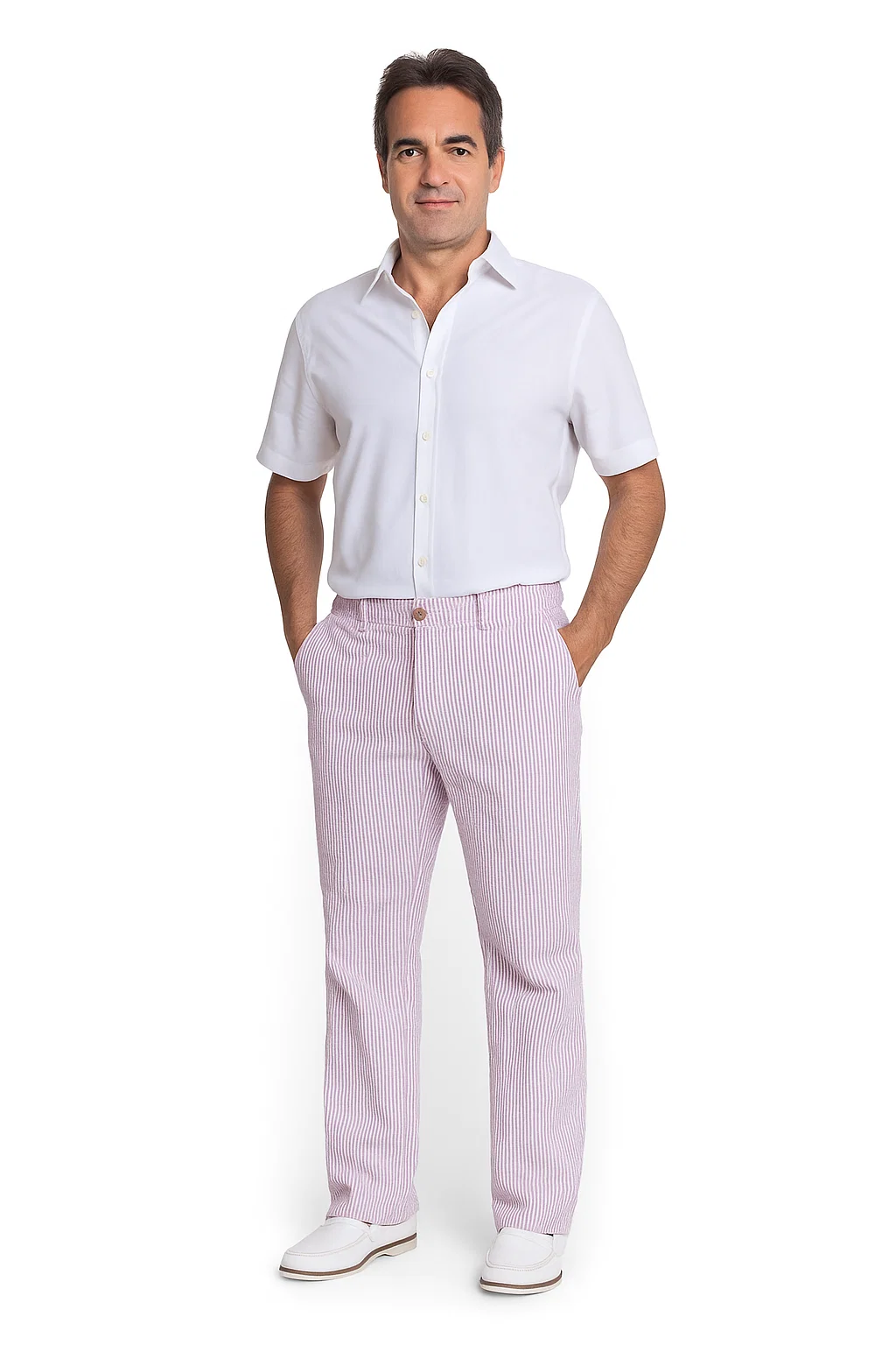 Men's Purple Lavender Seersucker Sear sucker suit dress pants