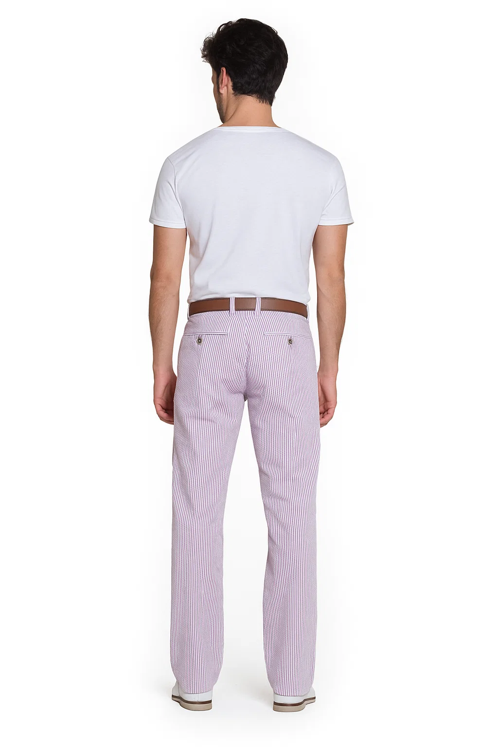 Men's Purple Lavender Seersucker Sear sucker suit dress pants