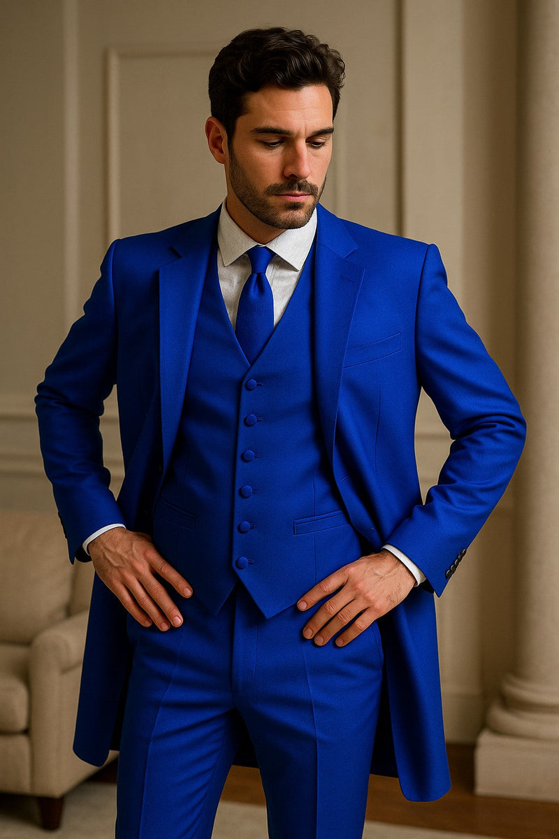 Men's Royal Seven Button Zoot Dress Zoo t Suit - Pimp Suit - Zuit Suit for Men