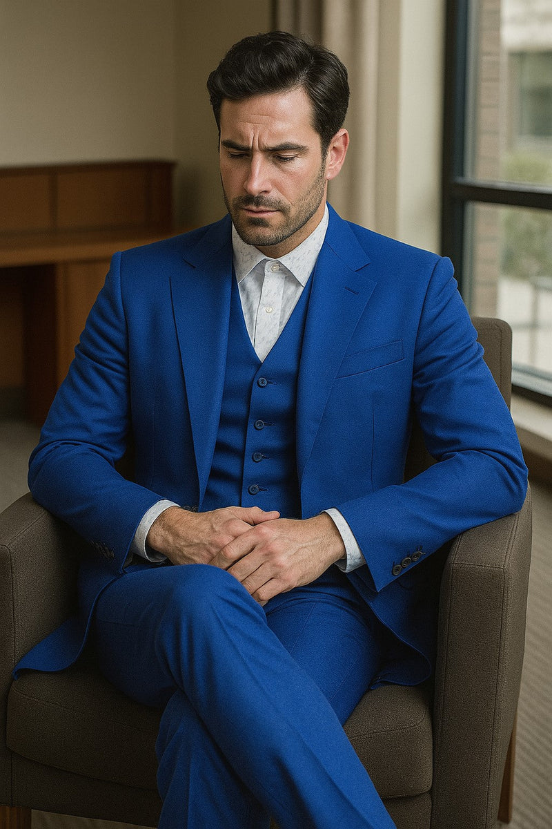 Men's Royal Seven Button Zoot Dress Zoo t Suit - Pimp Suit - Zuit Suit for Men