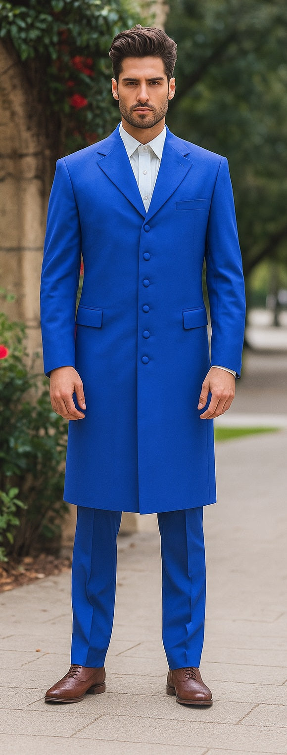 Men's Royal Seven Button Zoot Dress Zoo t Suit - Pimp Suit - Zuit Suit for Men