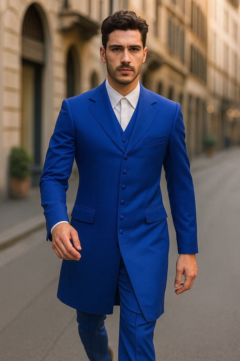 Men's Royal Seven Button Zoot Dress Zoo t Suit - Pimp Suit - Zuit Suit for Men
