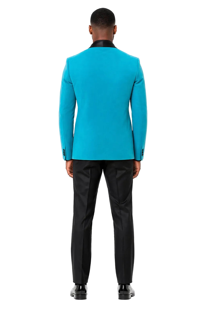 Aqua Blue Dinner Jacket - Tiffany Color Mens Blazer