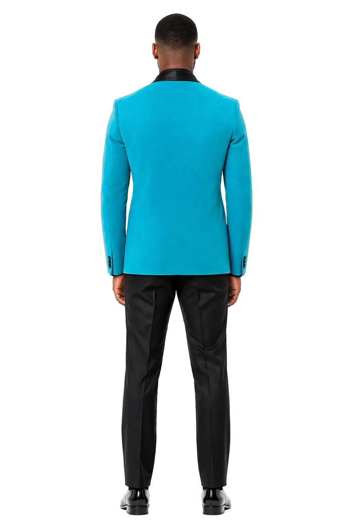 Aqua Blue Dinner Jacket - Tiffany Color Mens Blazer