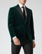 Mens Green Velvet Blazer