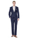 Mens Cheap Blue Suit 2 Button Modern Fit Suit Navy Blue