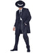 Men's Tuxedo Fashion Formal Black Longer Fashion Zoot Suit