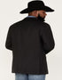 Mens Black Blazer With Blue Jeans and Black Cowboy Hat - (3 Items Package)