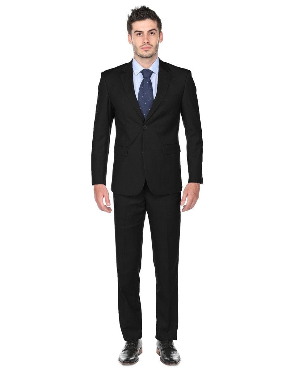 Mens 2 Button Classic Fit Pleated Pant Suit with Double Breasted Vest