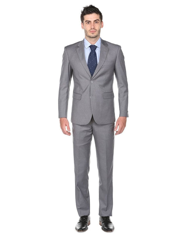 Mens Cheap Grey Suit Mens Classic Fit Suit Charcoal Grey