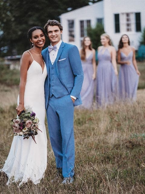 Smoking Traje - Esmoquin - Smoking Para Hombre - Cornflower Tuxedo