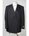 Men's Pinstripe Double Breasted Black Sport Coat Blazer