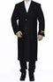 Mens Overcoat -Mens Long Wool Topcoats- Topcoat For Men-Men's Dress Coat Full Length Wool Dress Top Coat / Overcoat In Black Winter Men's Topcoat Sale