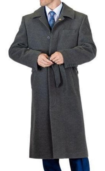 Belt Coat Mens Full Length Overcoat - Wholesale Coat - Wholesale Winter Coats